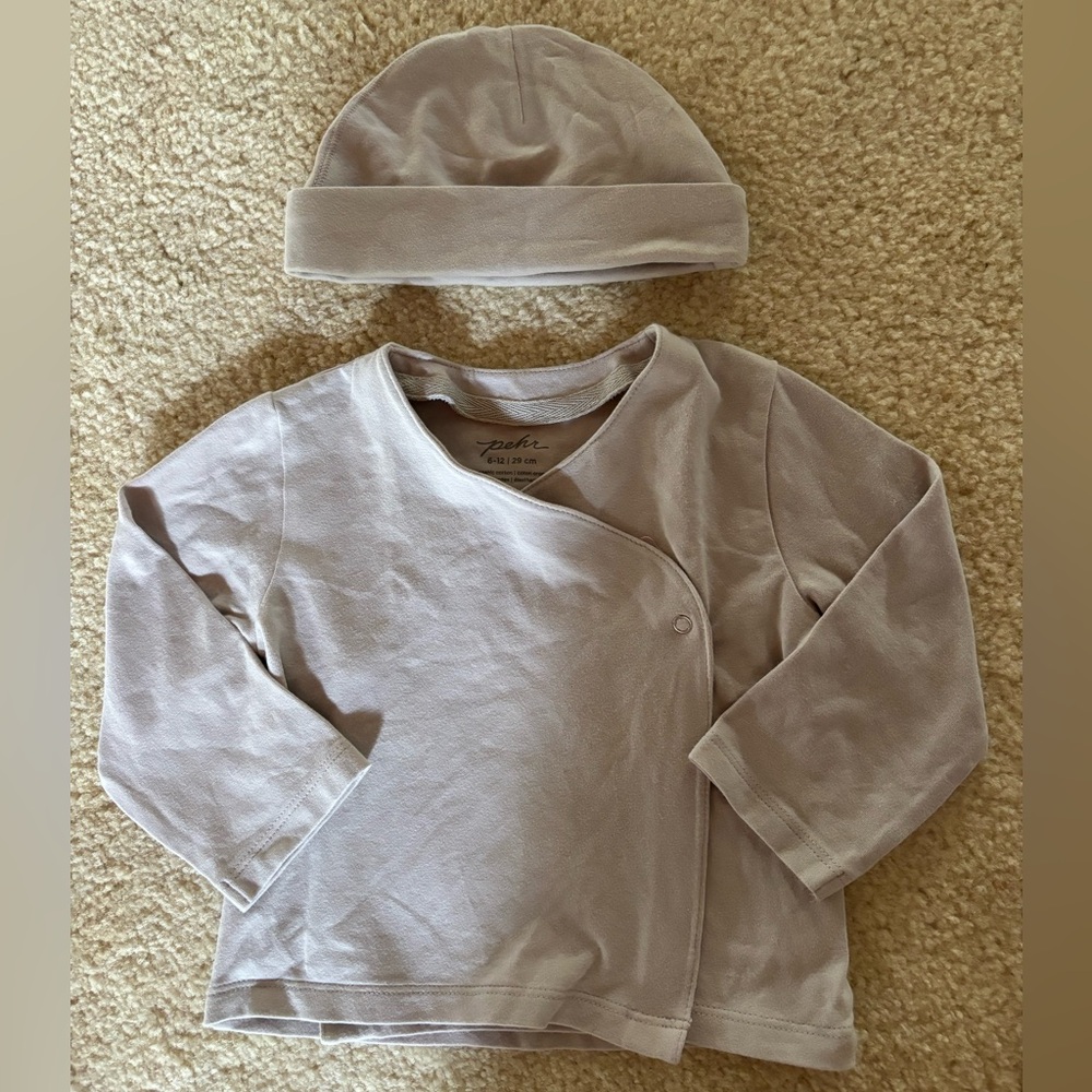 Pehr Baby Hat and Long-Sleeve Set